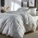 Housse de couette La Discrète en percale de coton fabriquée en France.